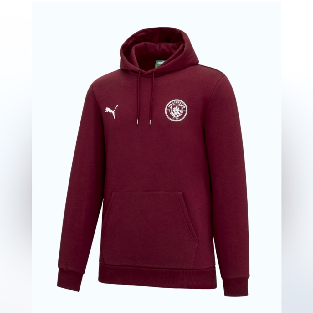 Manchester City Essentials Fleece Lined Hoodie - Large